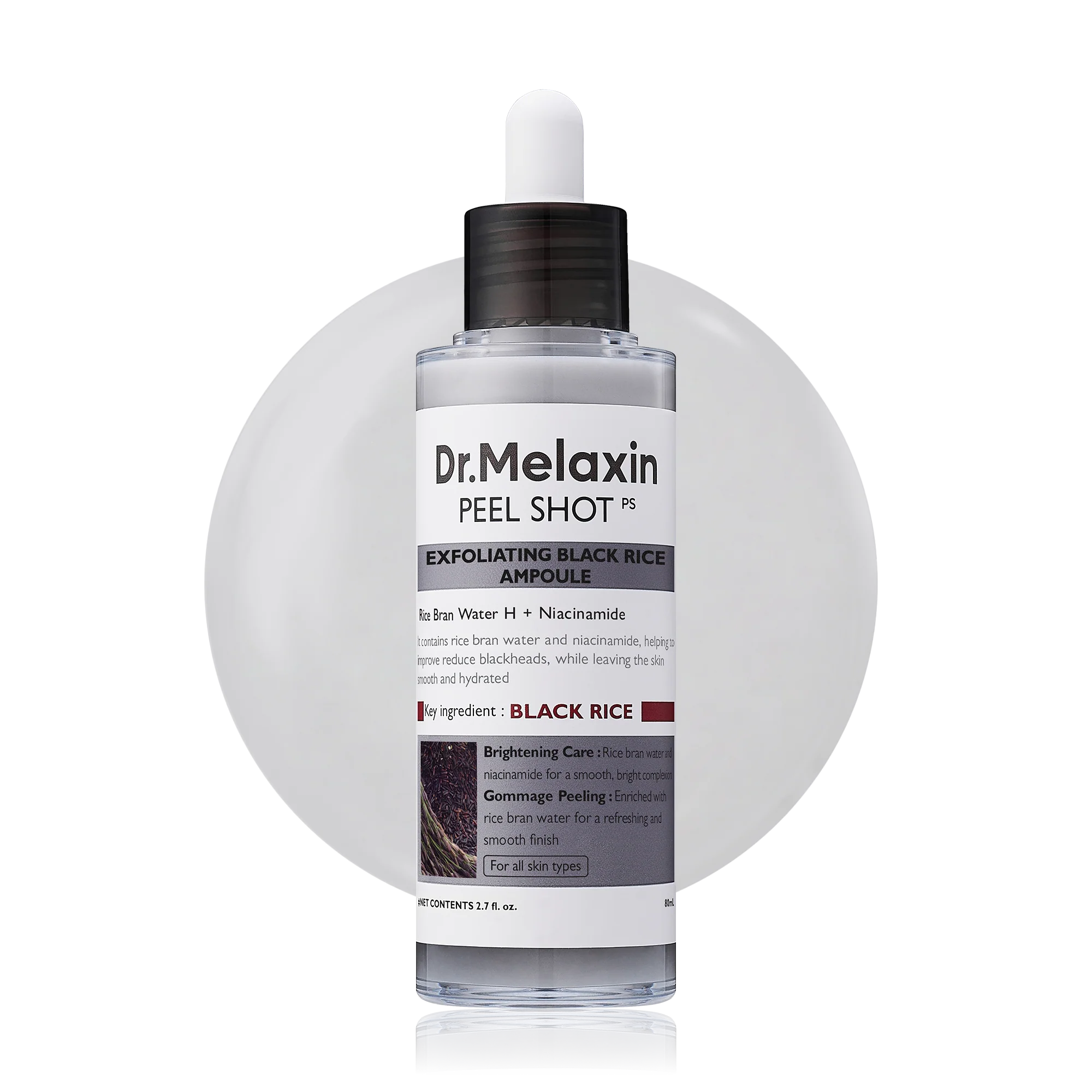 Dr.Melaxin ™ Peel Shot Black Rice Ampoule 80ml