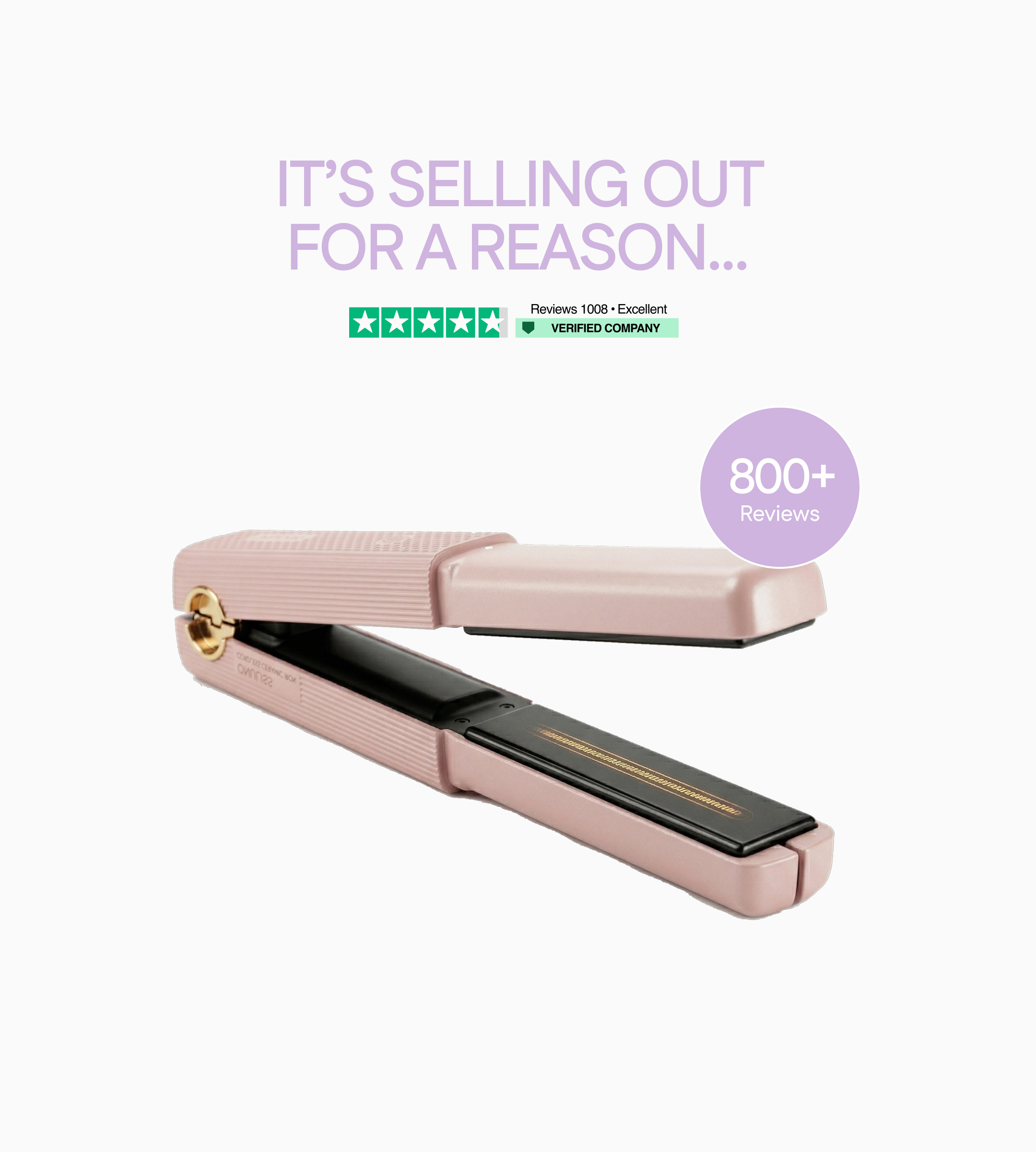 Portable hair straighter